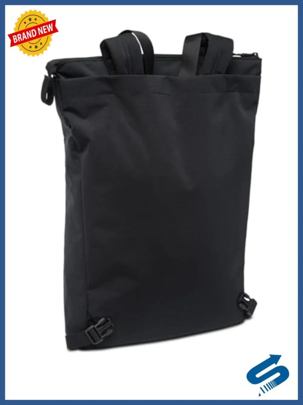 Convertible Tote Pack Laptop Backpack Recycled Polyester 15